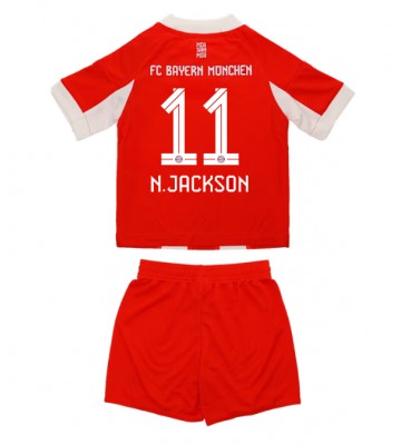 Bayern Munich Nicolas Jackson #11 Hjemmebanetrøje Børn 2025-26 Kortærmet (+ Korte bukser)